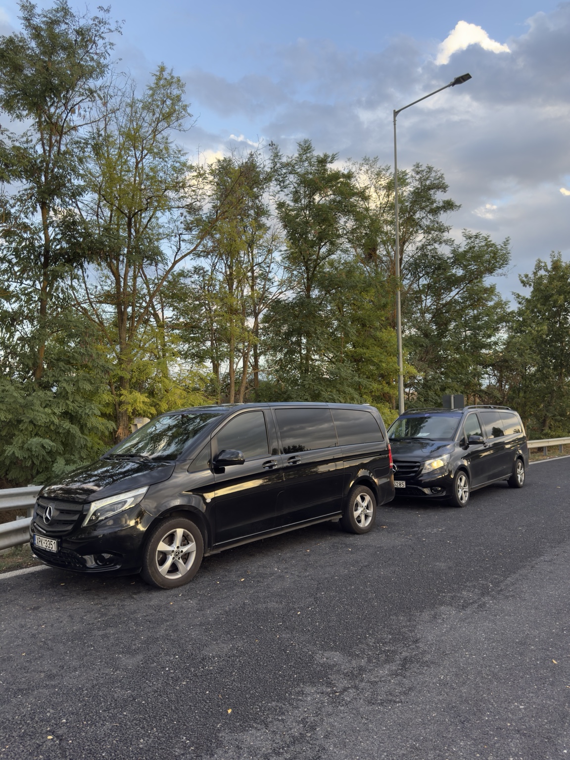 Luxury VIP Transportation Mercedes vans in Athens